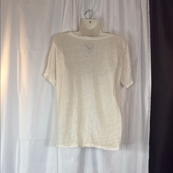 J. Crew Cream Graphic Relaxed T-Shirt - Picture 4 of 8